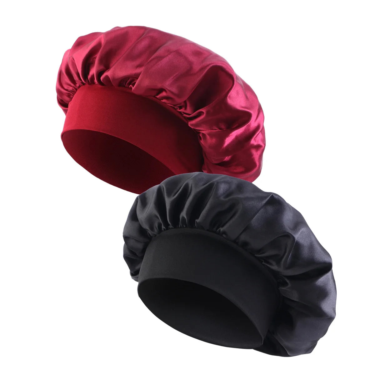 Bonnet de nuit en Satin à large bord, Bonnet soyeux, enveloppe de cheveux pour dormir, avec bande élastique souple, outil d'emballage des cheveux, nouvelle collection