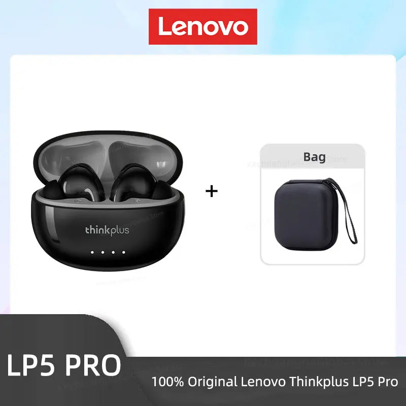 Lenovo-Auriculares inalámbricos LP5 PRO, Bluetooth 5.4, TWS, sonido HiFi, auriculares para juegos, cascos deportivos LP5Pro, batería de larga duración con micrófono 2025