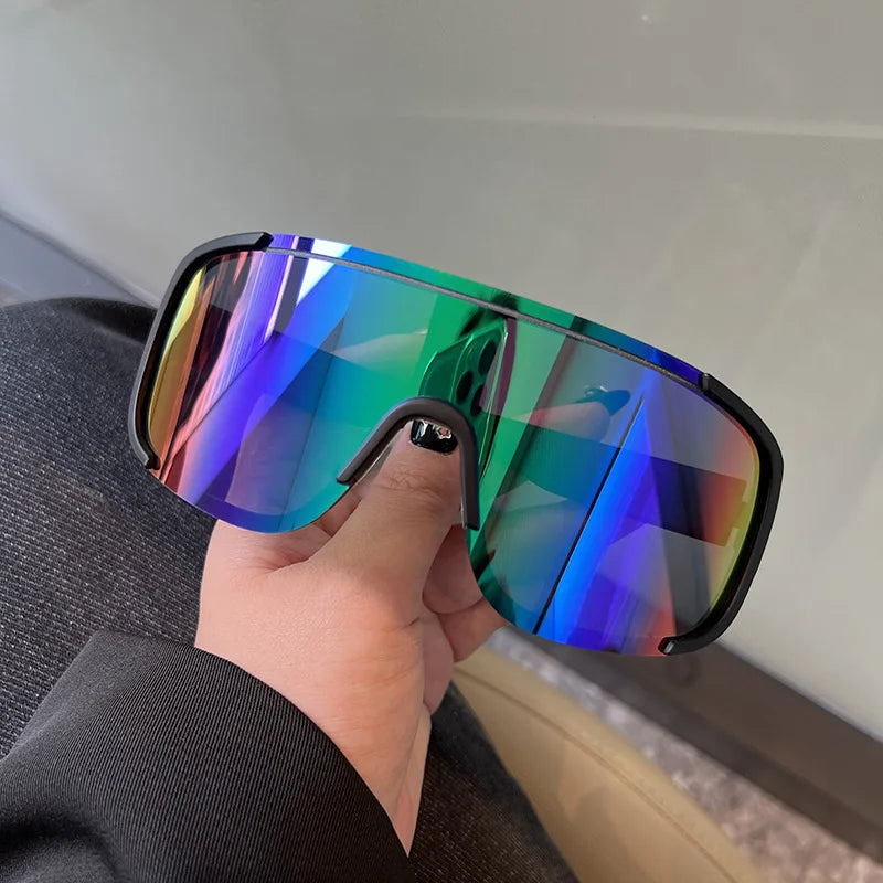 Lunettes Cyclisme Style Y2K Réfléchissantes — Coupe-Vent Route Équitation