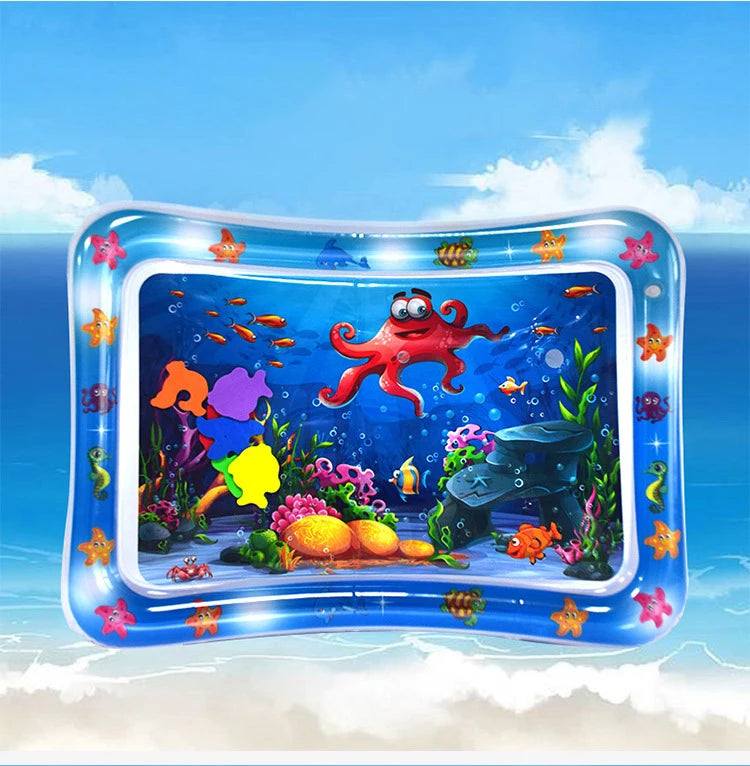 Alfombrilla de juego inflable para bebé, cojín de agua de PVC para bebés, almohadilla de juego acuática para niños, juguetes de actividad de desarrollo para educación temprana