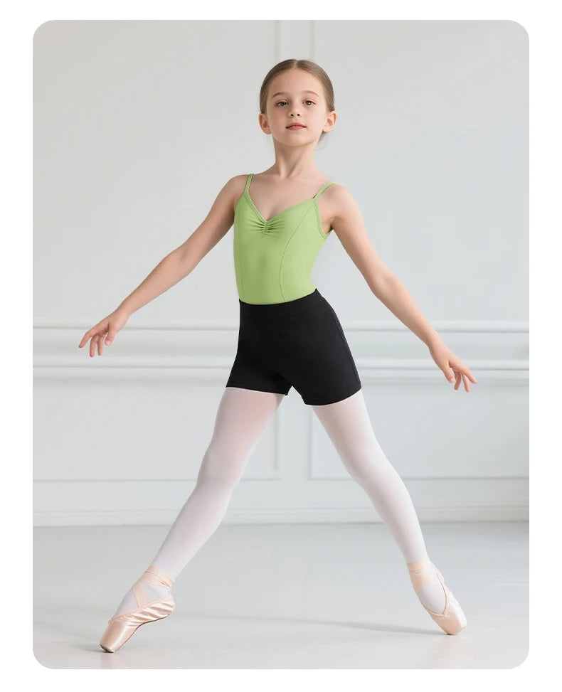 Justaucorps de Ballet en Nylon pour enfants, Test professionnel, sans manches, dos en V, gymnastique, danse, maillot de bain d'été pour enfants