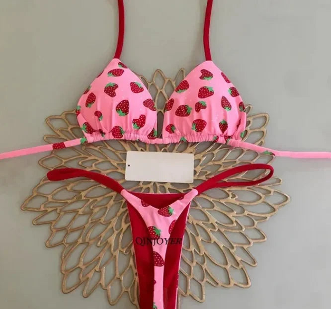 Nouveau Bikini femmes maillot de bain plage vacances maillots de bain imprimé léopard Sexy Bikini ensemble maillots de bain maillot de bain string maillot de bain Biquinis