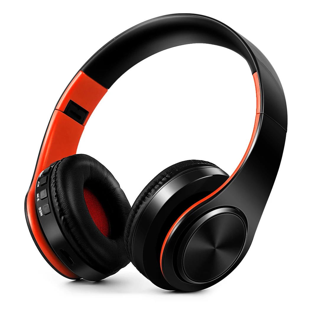 Casque sans fil Bluetooth pour hommes — cadeau doré, stéréo, jeu, micro intégré, universel smartphones
