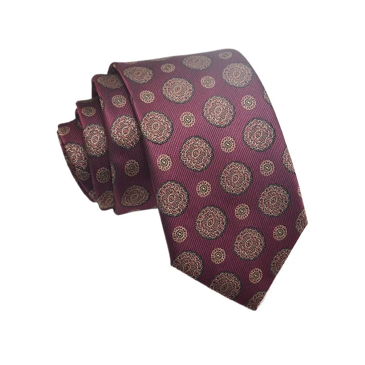 35 Styles hommes cravates en soie Jacquard point Floral 8 cm cravate accessoires usage quotidien chemise costume cravate cadeaux de fête de mariage cravate
