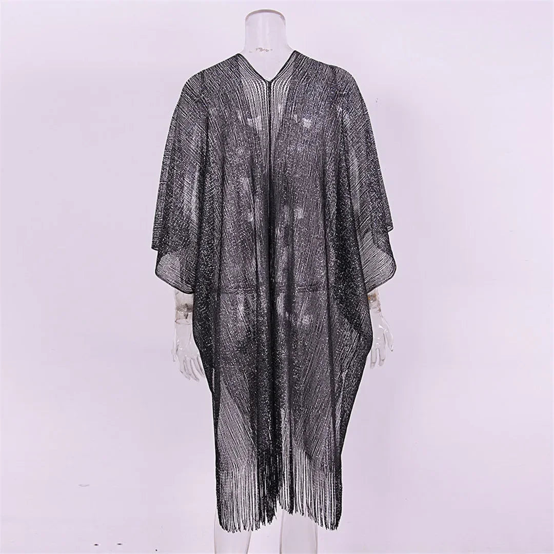 Solide Bikini couvrir gland robe de Plage tuniques maillot de bain maillot de bain femmes brillant couverture Ups pour maillots de bain femmes paréo Plage