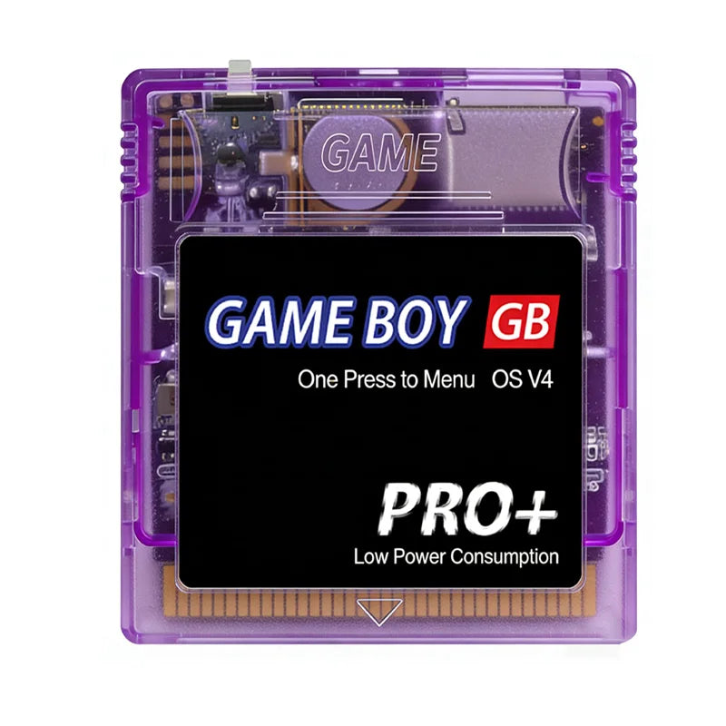 Cartouche de jeu GBC Gameboy OS V4 2000 en 1 avec carte TF 4 Go pour consoles de jeu GB GBC GBA SP GBM GBP