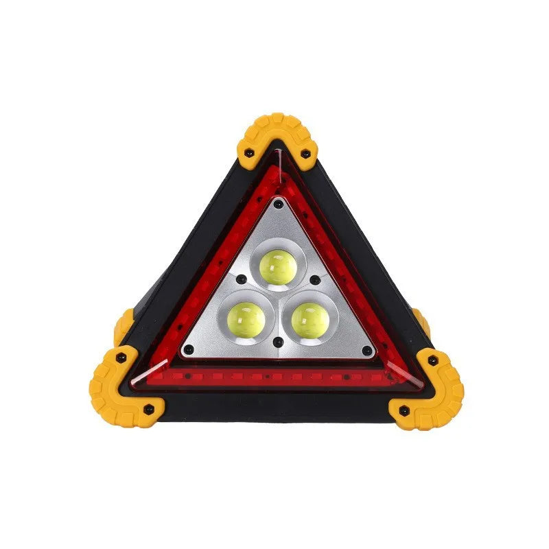 Triangle de signalisation d'urgence multifonctionnel pour voiture, panneau d'arrêt, lumière d'avertissement de panne de voiture, LED rouge, triangle multifonctionnel