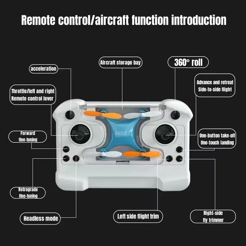 Drone Mini avion télécommandé, nouveau jouet pour enfants, Micro avion, quadrirotor à hauteur fixe