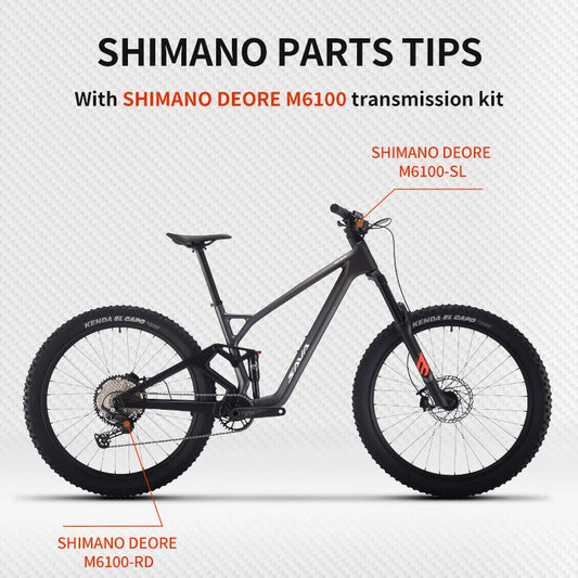 SAVA Denon 612 Carbon Fiber 12-Speed 27.5-inch Full Shock 21-Speed Shimano M6100 Kit MTB Wheel Size