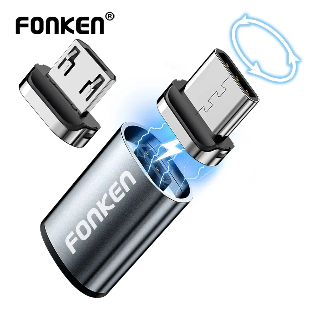 Connecteur Magnétique Adaptateur Téléphone — Micro USB Aimant Type C Android