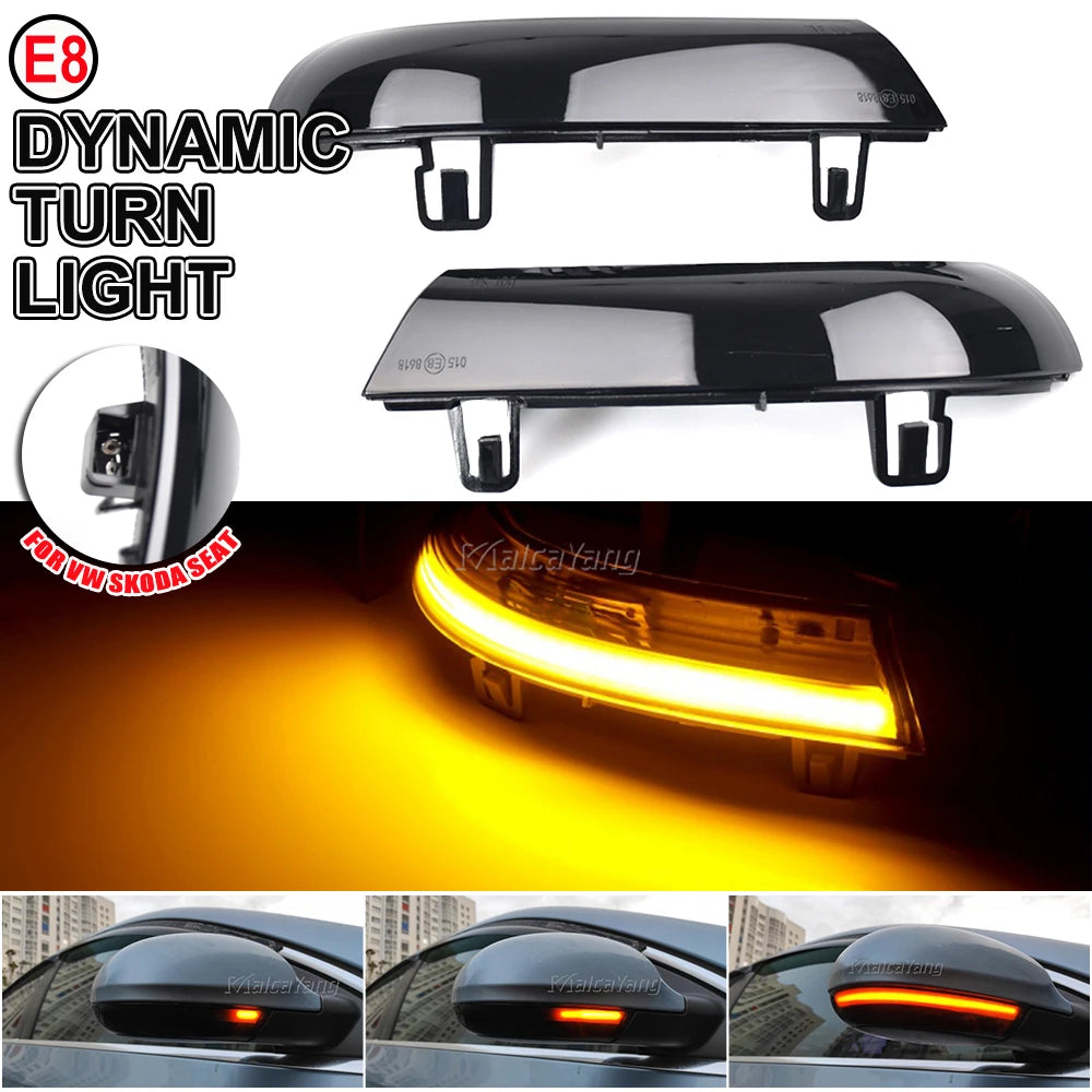 Clignotant Dynamique LED Voiture Effet Eau Courante — Universel