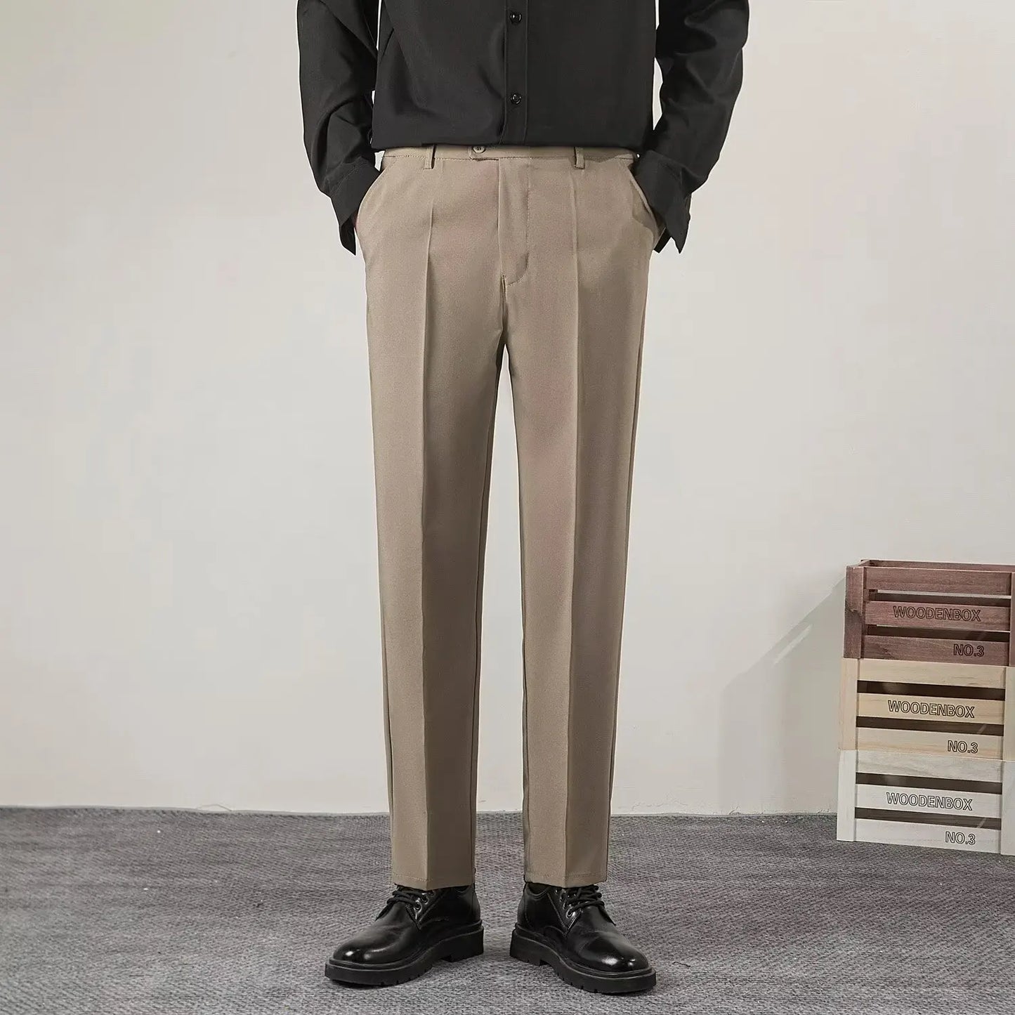 Pantalon d'été décontracté pour homme — coupe slim, style classique