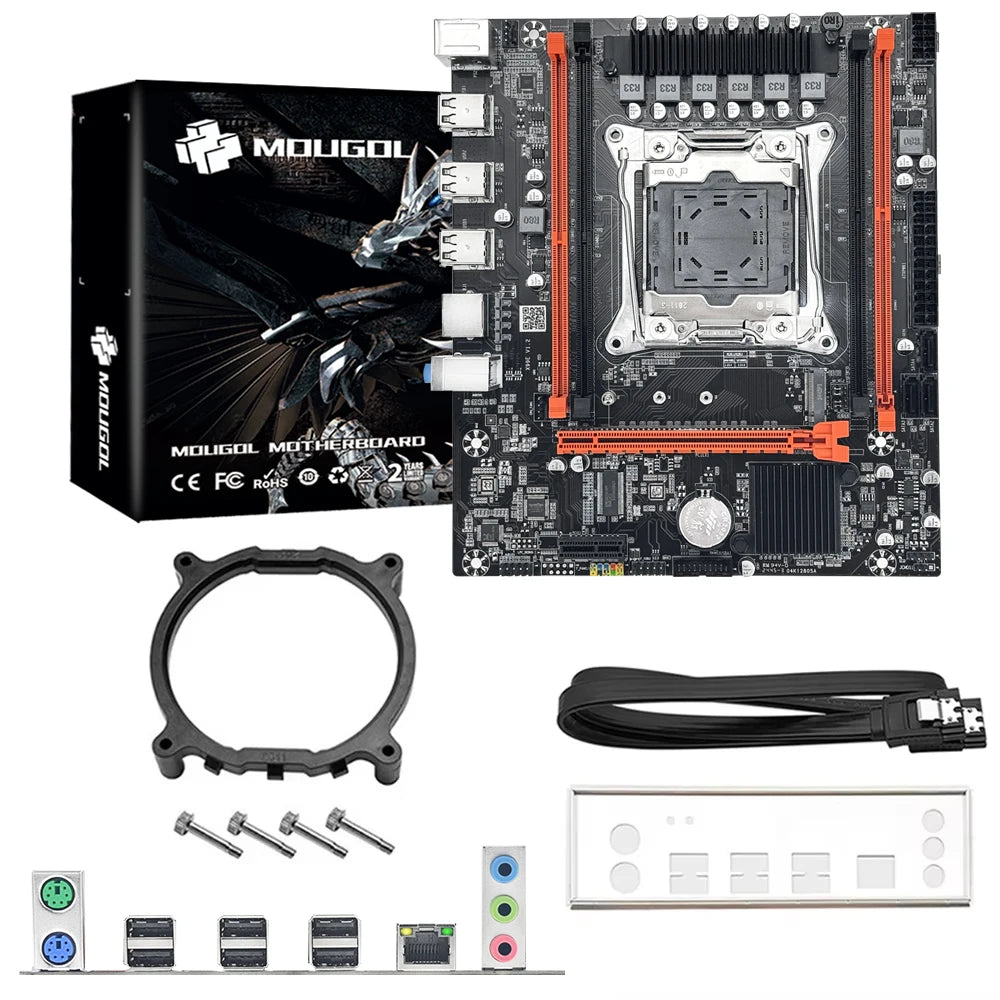 Kit de carte mère de jeu MOUGOL X99 avec processeur Intel Xeon E5 2680 V4 et DDR4 8Gx2 2133 MHz, double canal ECC RAM M.2 NVME pour PC de bureau