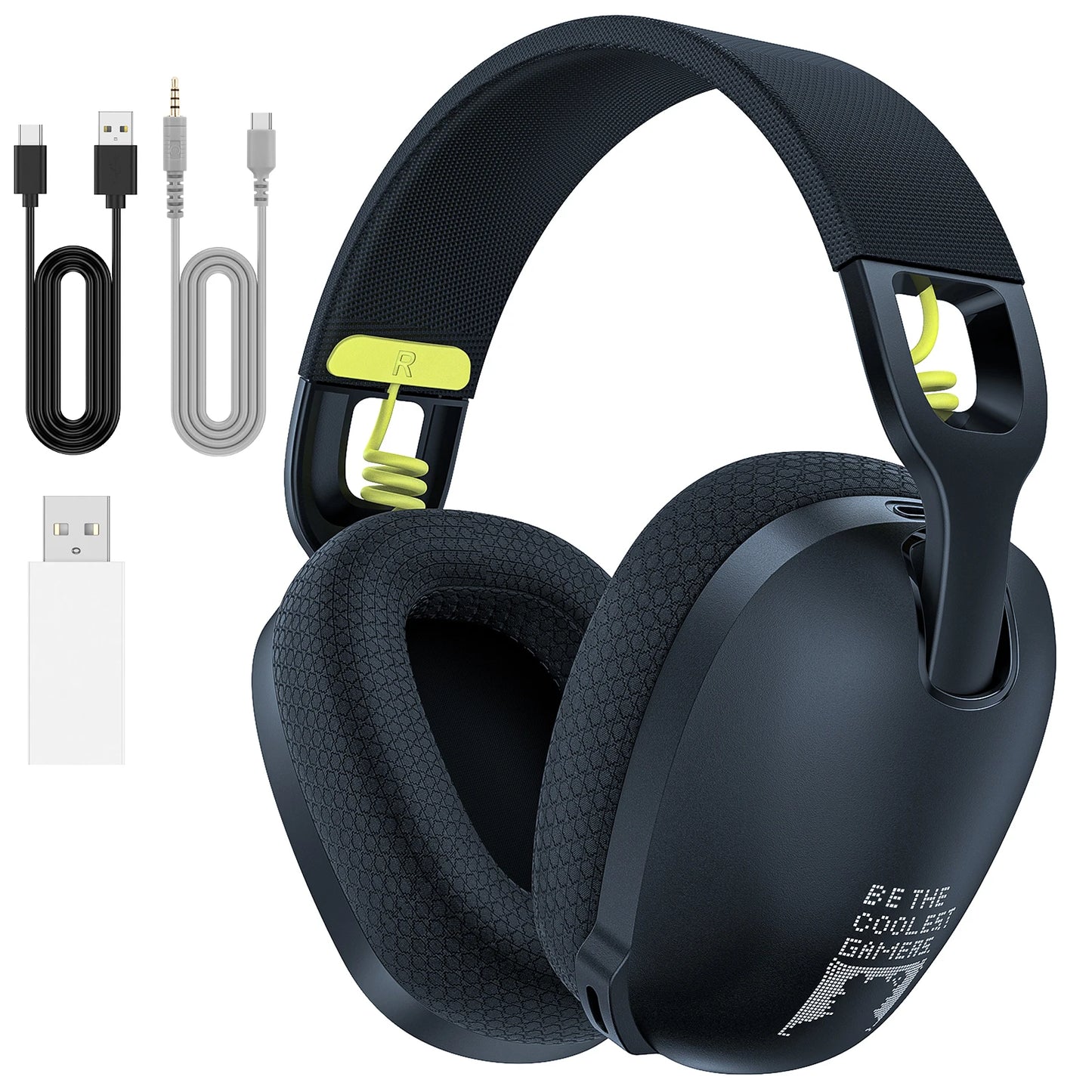 Auriculares inalámbricos para juegos ONIKUMA GT806 de 2,4 GHz, calidad de sonido HiFi para ordenador portátil con micrófono con cancelación de ruido, auriculares para juegos para PC