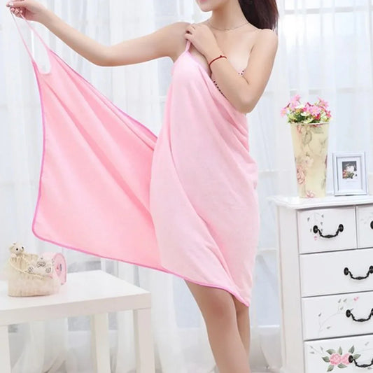 Serviette De bain en microfibre pour femmes, peignoir Sexy, séchage rapide, vêtements De lavage, serviettes enveloppantes, Robe De Plage, ensemble De salle De bain