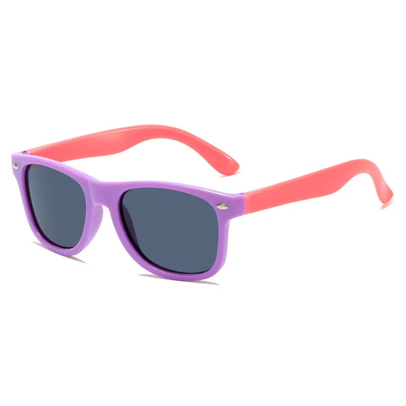 Lunettes de Soleil Enfants Assorties — Pare-Soleil Été Résistant UV Garçon Fille