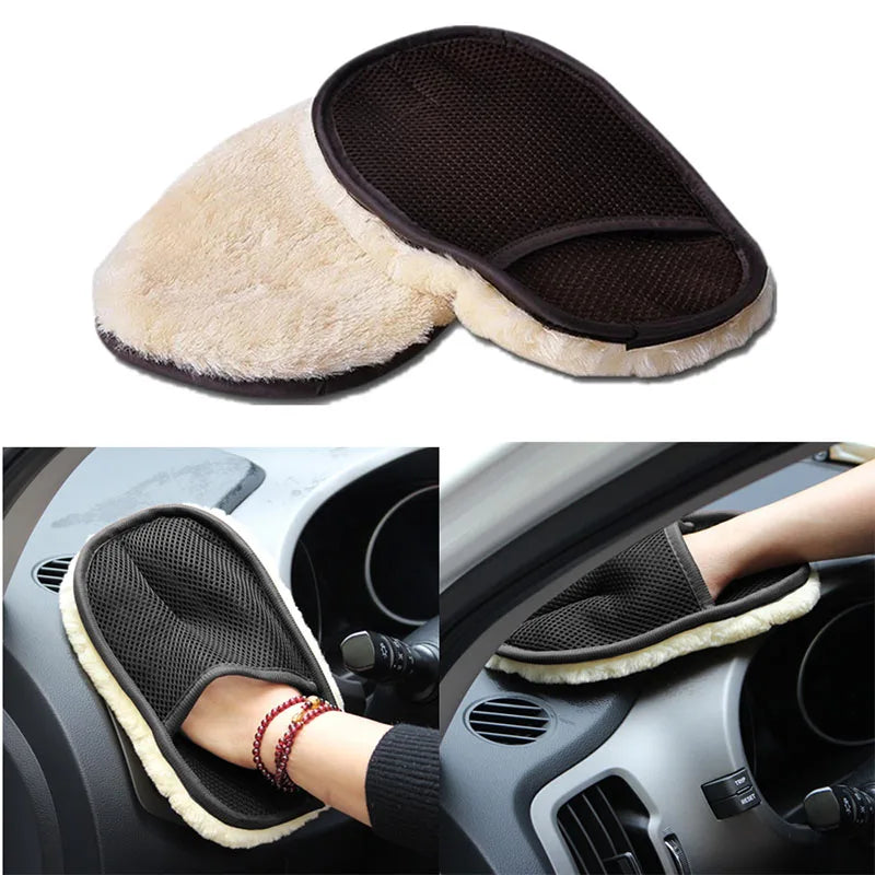 Gant de lavage de voiture en laine microcarence, doux, auto, livres, peinture, lavage, outils d'entretien