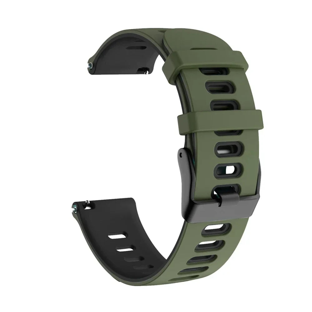 Bracelet de montre en silicone 20mm/22mm — compatible smartwatches, sport