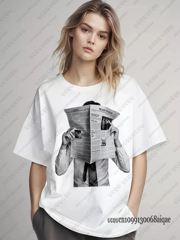 T-Shirt Imprimé Chanteur Pop Femme — Concert Tournée 2026, Fan, Style Y2K, Boy Band