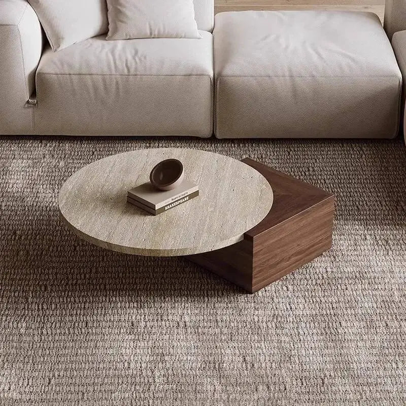Wabi Sabi Sets Round Coffee Table Unique Design Beauty Modern Luxury Coffee Table For Living Room Home Furniture