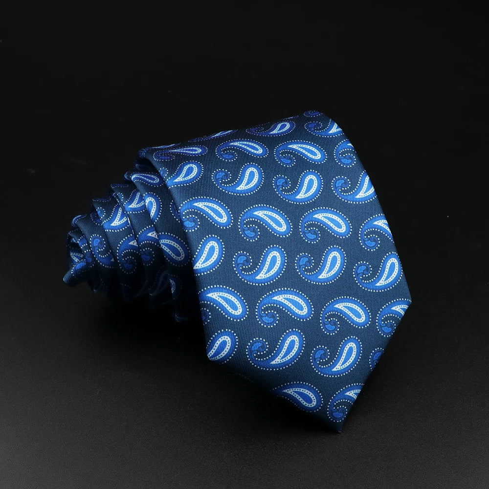 51 Estilos hombres corbatas de seda Jacquard a rayas a cuadros corbata floral accesorios uso diario camisa traje corbata regalo de fiesta de boda