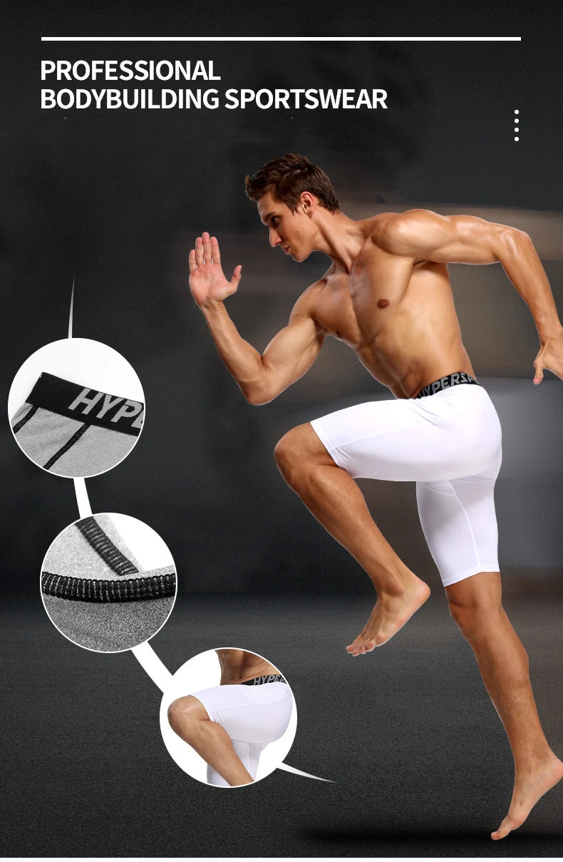 2025 Shorts de Compression hommes vêtements de Sport d'été collants d'entraînement Leggings de Fitness de gymnastique pantalons courts bas de Sport Shorts de course hommes