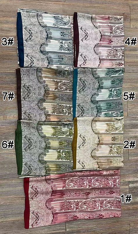 Foulard Hijab en Satin Soie pour Femme — Mode Été, Crème Solaire, Plage, Étole