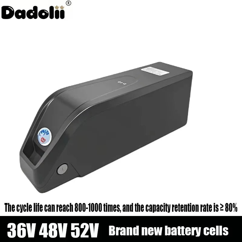 Hailong Battery BatBR for Electric Bicycle, 36V, 48V, 52V, 20Ah, 24Ah, Mountain Bike, 18650, 21700, 1000, 750W, Bafang 500W,