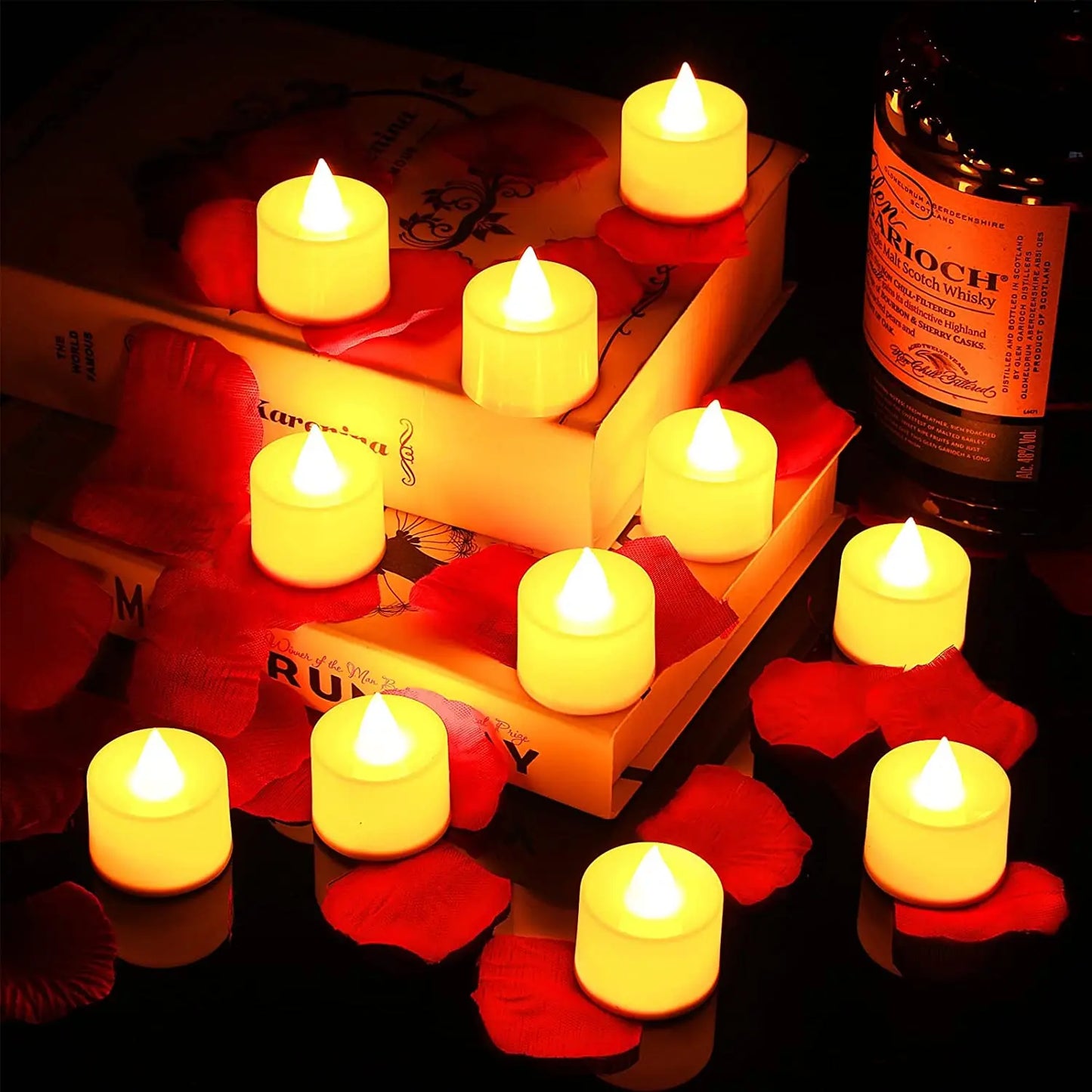 Battery Powered LED Candle, Flameless Fake Tea Light, for Wedding, Birthday Party, Home Decoration, Chandelier