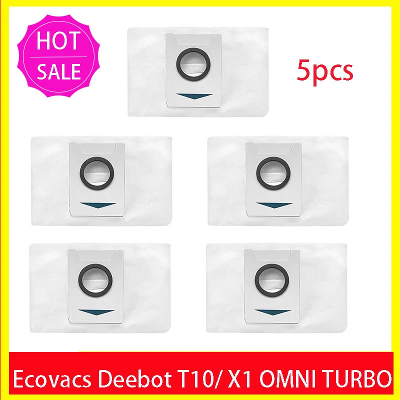 Ecovacs Deebot X1 OMNI / T10 OMNI Robot Vacuum Cleaner Spare Parts, Rubber/Side Brush, Cover, Hepa Filter, Mop Cloth, Dust Bag