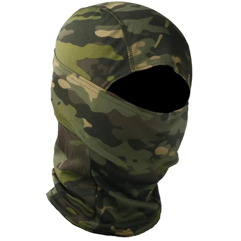 CamSolomon-Cagoule 3D imbibée pour homme, masque facial, capuche camouflage, écharpe, couvre-chef, sniper, ski, cyclisme, chasse, pêche, vêtements de sauna