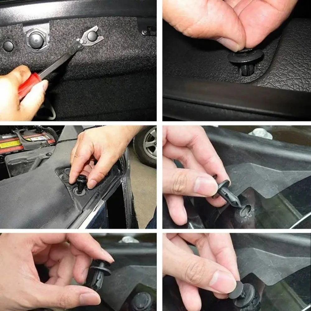 Nouveaux Clips de fixation automatiques, goupille de retenue mixte pour carrosserie de voiture, Rivet, Kit de fixation de panneau de garniture de porte de pare-chocs, outils de retenue de Clips de voiture
