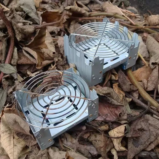 Poêle à alcool de Camping Portable, brûleur à alcool solide, poêle pliant à carburant, Mini esprit d'extérieur, cuisine pique-nique barbecue, poêle à cire