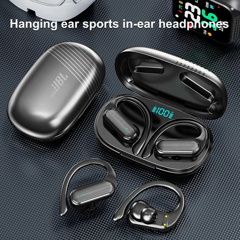 For CB & JBL Bluetooth TWS Wireless Earphones A520 Earpieces Earhooks Gaming Headset Sports Touch Control Earbuds with Mic
