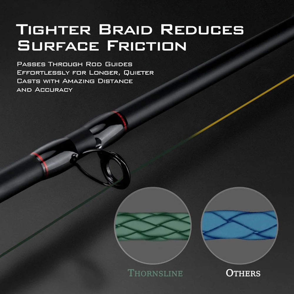ThornsLine X8 mise à niveau tresse ligne de pêche Super forte 8 brins Multifilament PE ligne 300-1000M ligne tressée tout pour carpe de poisson