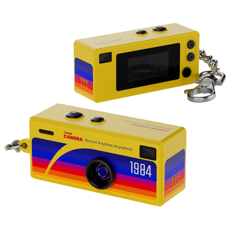 0.96 inch Keychain Camera, Retro Action Camera, Supports Memory Card, 1080P, Very Small Video Camera, Video Recorder