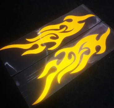Autocollants réfléchissants de flamme de Moto, bande de feu fraîche auto-adhésive, autocollants modifiés, décoration de carrosserie de Moto, fournitures de Voiture
