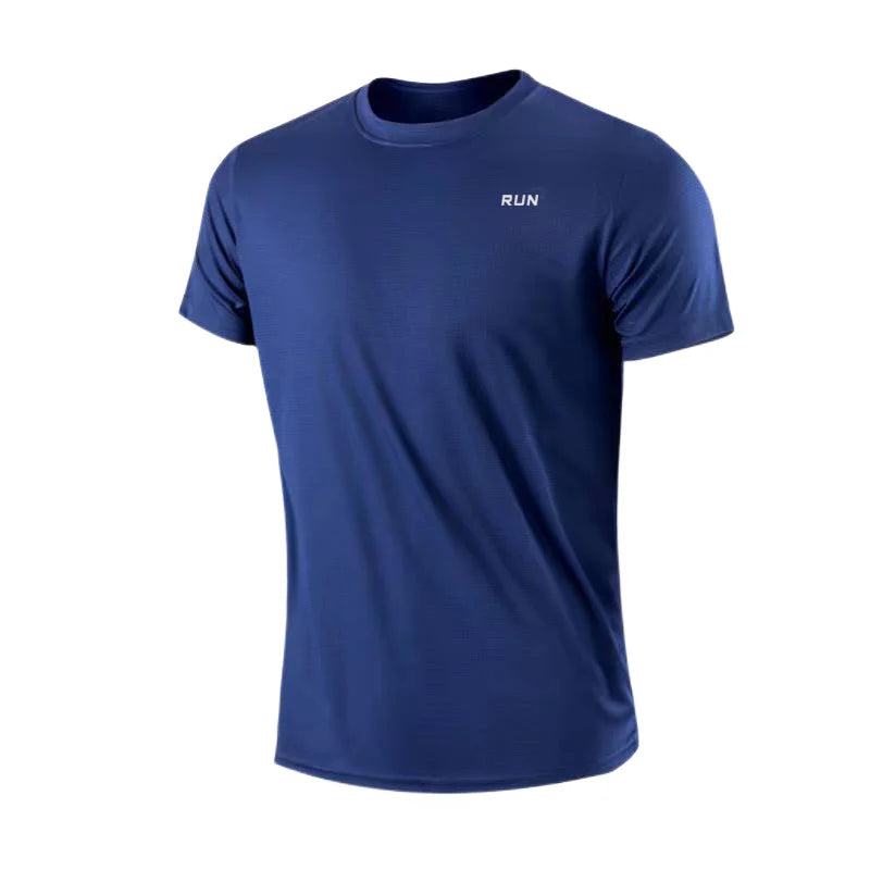 Men's Short Sleeve T-Shirt, Quick Dry, Moisture Wicking, Crew Neck, Workout Training, Sports Shirt, Gym, Running, Lightweight Y