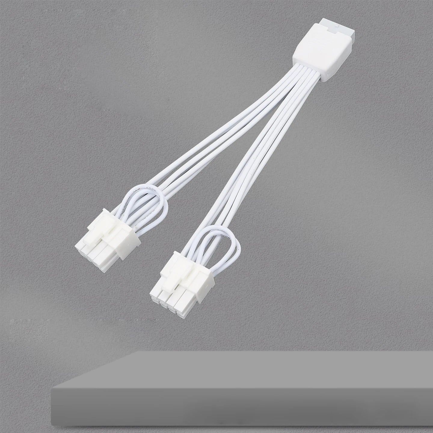 RGEEK – câble de carte graphique 12VHPWR, 15cm, Double 8 broches à 16 broches (12 + 4 broches), Extension GPU, câble adaptateur de répartiteur de puissance pour PC de bureau