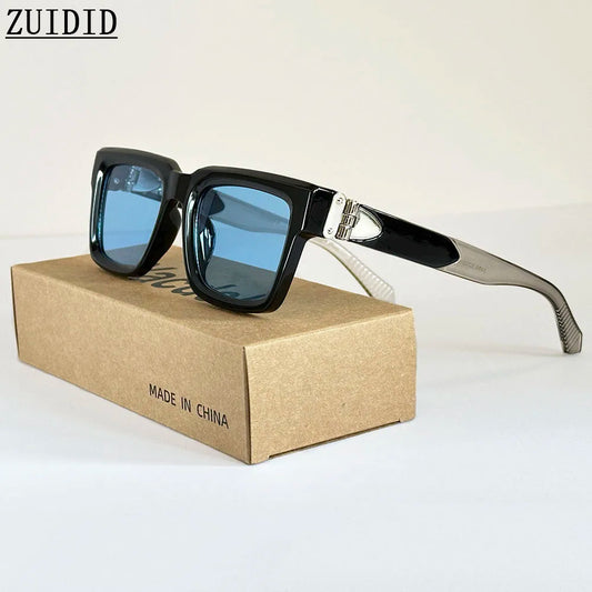 Gafas de sol cuadradas millonarias para hombres y mujeres, gafas de sol de lujo vintage, gafas de sol de moda, 2025