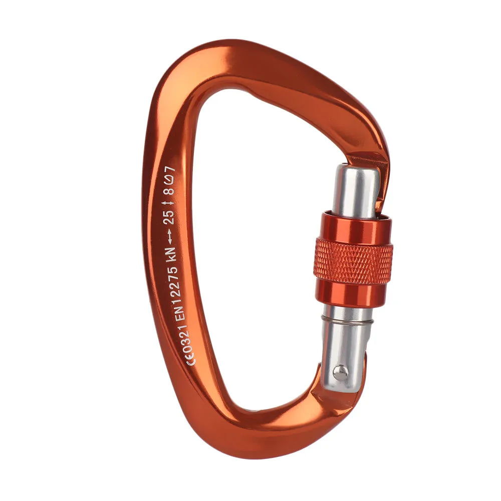 Accessoires de verrouillage principal de sécurité en aluminium de qualité, équipement de protection d'alpinisme, mousqueton professionnel, crochets pour clés d'escalade
