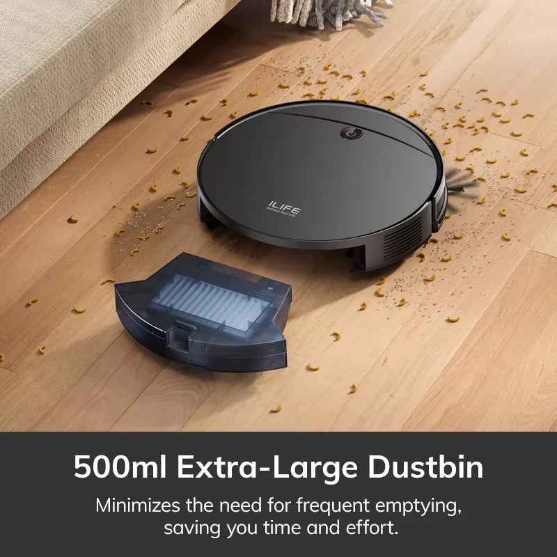 ILIFE V10 Robot Vacuum Cleaner, 5000Pa Suction, Gyro Navigation, Self-Charging, Rolling Brush