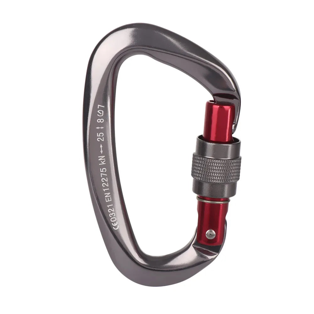 Accessoires de verrouillage principal de sécurité en aluminium de qualité, équipement de protection d'alpinisme, mousqueton professionnel, crochets pour clés d'escalade