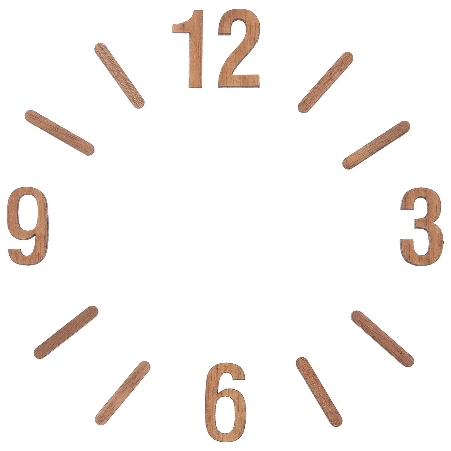 Horloge murale en bois DIY — chiffres, kit de remplacement, numérique, mécanisme