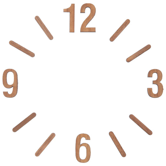 Horloge murale en bois DIY — chiffres, kit de remplacement, numérique, mécanisme