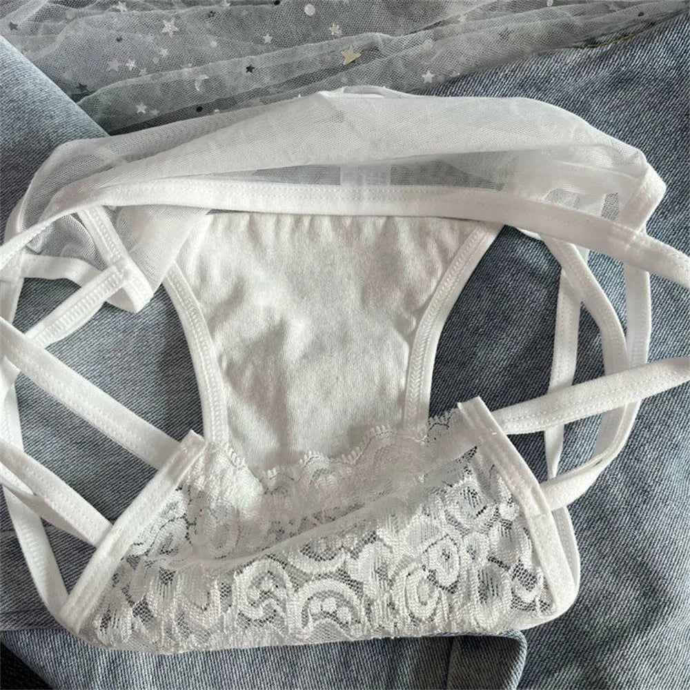 Culottes en Dentelle Femme — Lot de 3 Pièces Lingerie
