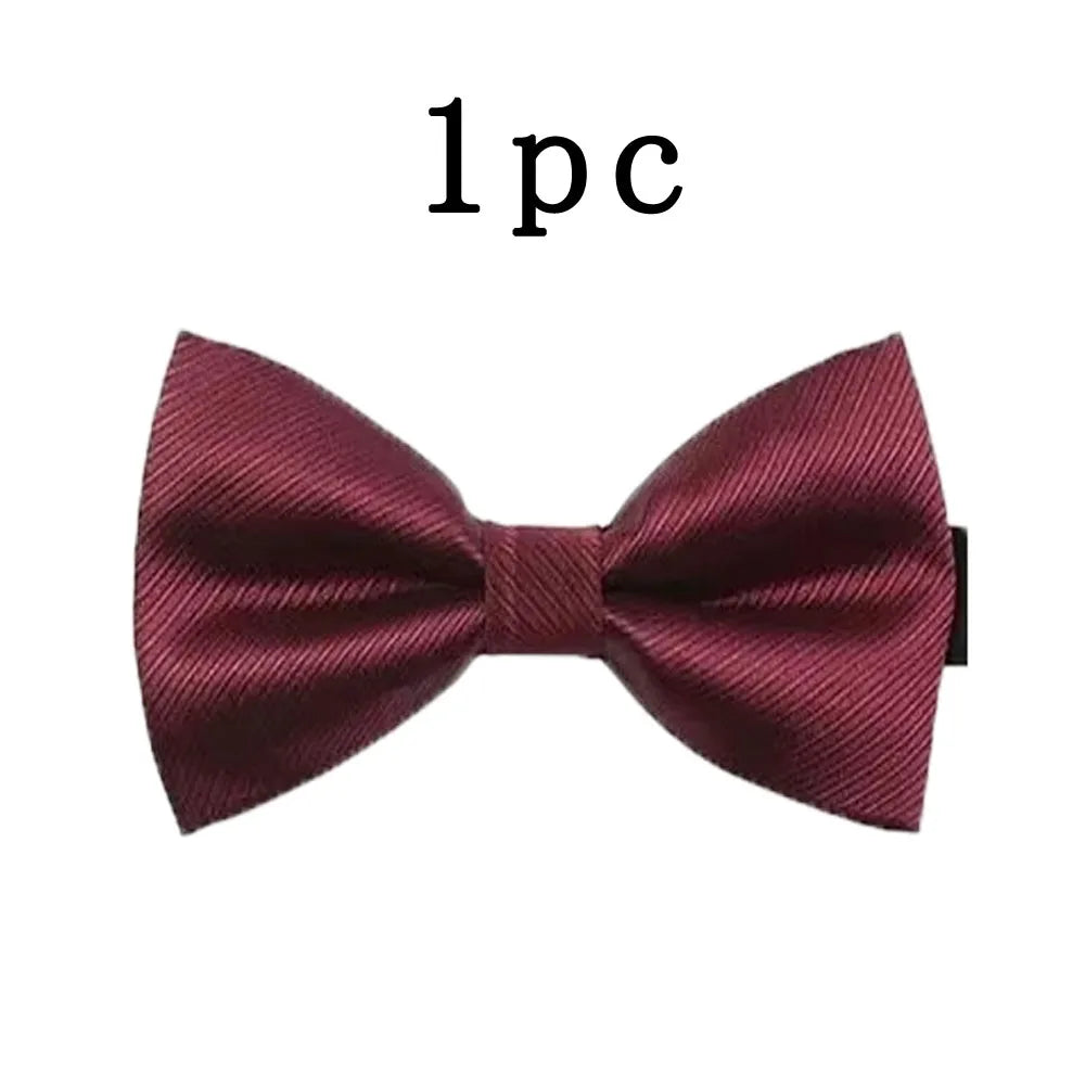 1 pieza pajarita para hombre, pajarita negra para boda, corbata de lazo ajustable, pajarita clásica, corbata de mariposa, corbata doble para adulto, regalo de negocios