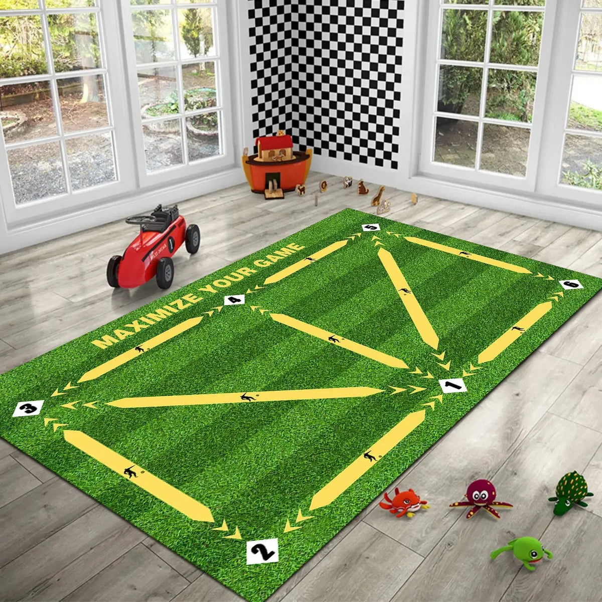 Tapis d’Entraînement Football Antidérapant Pliable — Enfants & Adultes