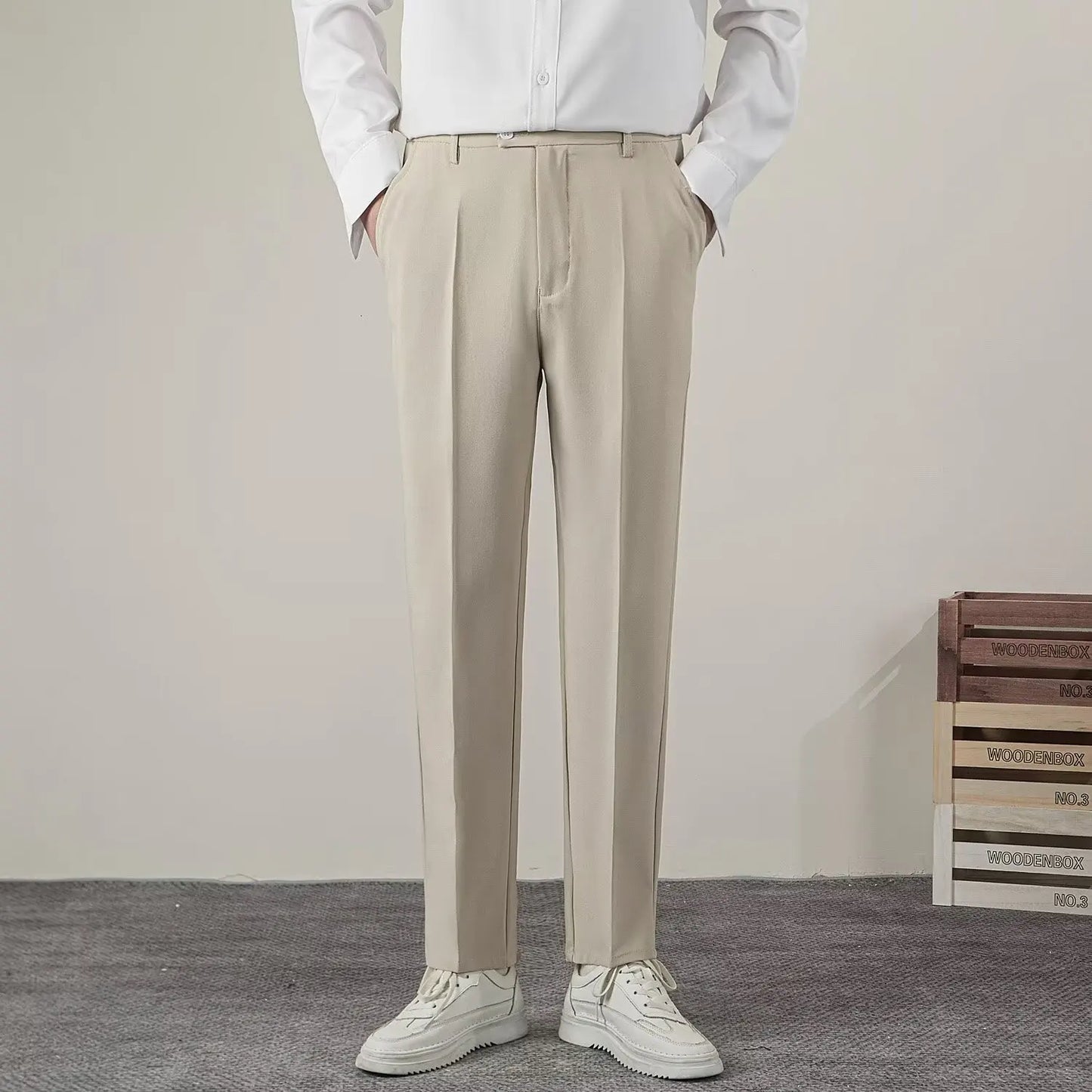 Pantalon d'été décontracté pour homme — coupe slim, style classique