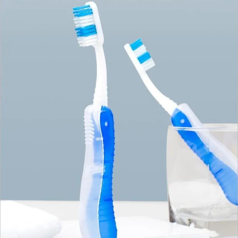 Hygiène buccale Portable jetable pliable voyage Camping brosse à dents randonnée brosse à dents outils de nettoyage des dents